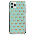 Preppy Pattern, Camels on Teal Background Clear Shockproof iPhone Case