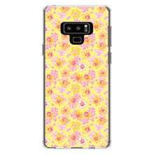 DistinctInk® Clear Shockproof Hybrid Case for Apple iPhone / Samsung Galaxy / Google Pixel - Preppy Pattern - Pink Yellow White Flowers Floral