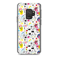 DistinctInk® Clear Shockproof Hybrid Case for Apple iPhone / Samsung Galaxy / Google Pixel - Girl Power - Unicorn Crowns Loud Mouth