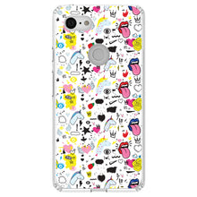 DistinctInk® Clear Shockproof Hybrid Case for Apple iPhone / Samsung Galaxy / Google Pixel - Girl Power - Unicorn Crowns Loud Mouth
