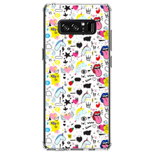 DistinctInk® Clear Shockproof Hybrid Case for Apple iPhone / Samsung Galaxy / Google Pixel - Girl Power - Unicorn Crowns Loud Mouth