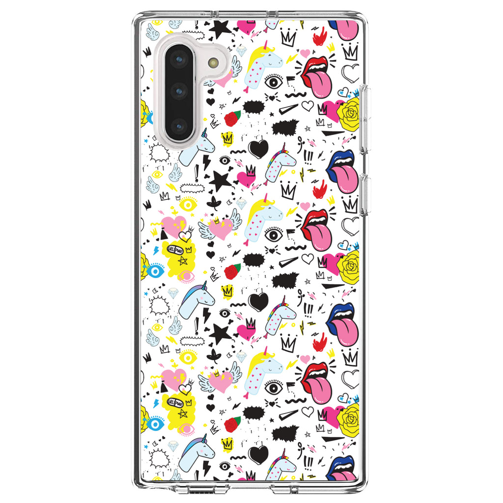 Girl Power, Unicorn Crowns Loud Mouth Clear Shockproof iPhone Case, view 9