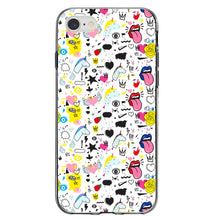 DistinctInk® Clear Shockproof Hybrid Case for Apple iPhone / Samsung Galaxy / Google Pixel - Girl Power - Unicorn Crowns Loud Mouth