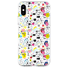 DistinctInk® Clear Shockproof Hybrid Case for Apple iPhone / Samsung Galaxy / Google Pixel - Girl Power - Unicorn Crowns Loud Mouth