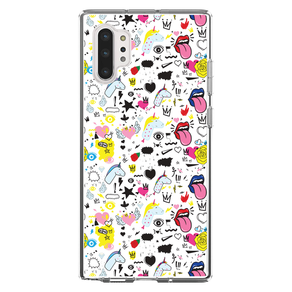 Girl Power, Unicorn Crowns Loud Mouth Clear Shockproof iPhone Case, view 10