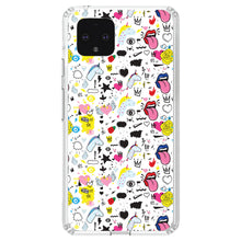 DistinctInk® Clear Shockproof Hybrid Case for Apple iPhone / Samsung Galaxy / Google Pixel - Girl Power - Unicorn Crowns Loud Mouth