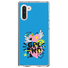 DistinctInk® Clear Shockproof Hybrid Case for Apple iPhone / Samsung Galaxy / Google Pixel - Girl Power - GRL PWR - Pink, Blue, Yellow