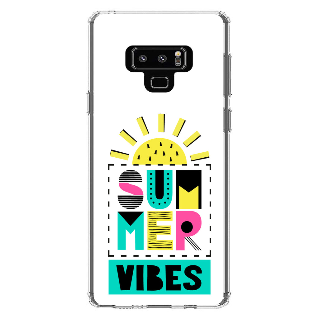 Summer Graphics, Summer Vibes Teal yellow Pink Clear Shockproof iPhone Case, view 11