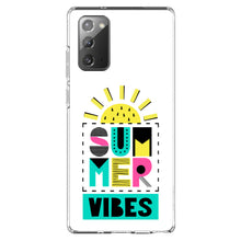 DistinctInk® Clear Shockproof Hybrid Case for Apple iPhone / Samsung Galaxy / Google Pixel - Summer Graphics - Summer Vibes Teal yellow Pink