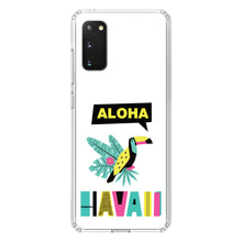 DistinctInk® Clear Shockproof Hybrid Case for Apple iPhone / Samsung Galaxy / Google Pixel - Summer Graphics - Aloha Hawaii Yellow Teal Pink