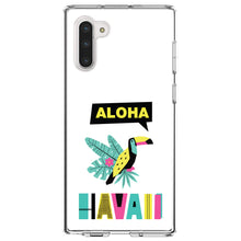 DistinctInk® Clear Shockproof Hybrid Case for Apple iPhone / Samsung Galaxy / Google Pixel - Summer Graphics - Aloha Hawaii Yellow Teal Pink