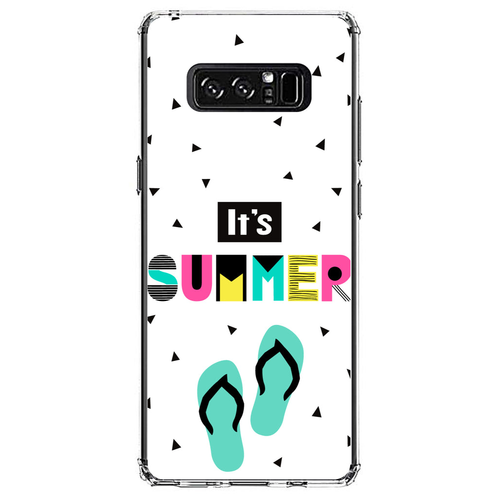 Summer Graphics, It's Summer Cartoon Flip Flops Clear Shockproof iPhone Case, view 12