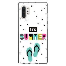 DistinctInk® Clear Shockproof Hybrid Case for Apple iPhone / Samsung Galaxy / Google Pixel - Summer Graphics - It's Summer Cartoon Flip Flops