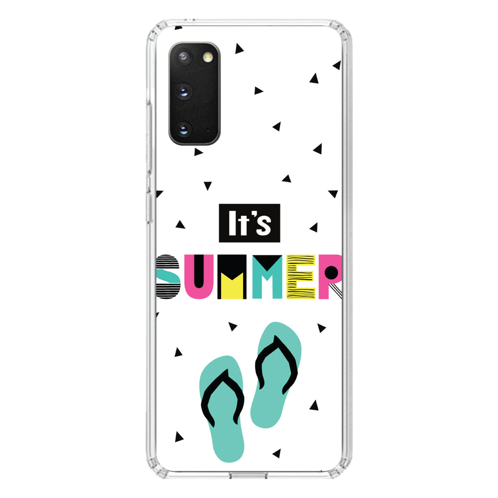 Summer Graphics, It's Summer Cartoon Flip Flops Clear Shockproof iPhone Case, view 13