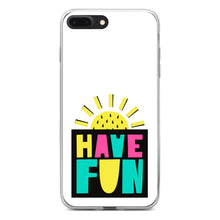 DistinctInk® Clear Shockproof Hybrid Case for Apple iPhone / Samsung Galaxy / Google Pixel - Summer Graphics - Have Fun Yellow Teal Black