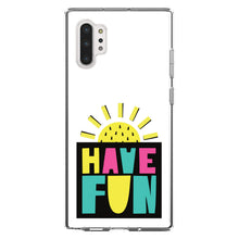 DistinctInk® Clear Shockproof Hybrid Case for Apple iPhone / Samsung Galaxy / Google Pixel - Summer Graphics - Have Fun Yellow Teal Black