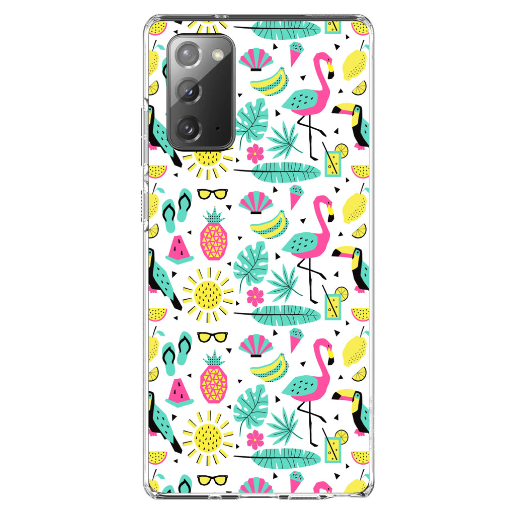 Summer Graphics, Flamingo Pineapple Sun Glasses Clear Shockproof iPhone Case, view 7