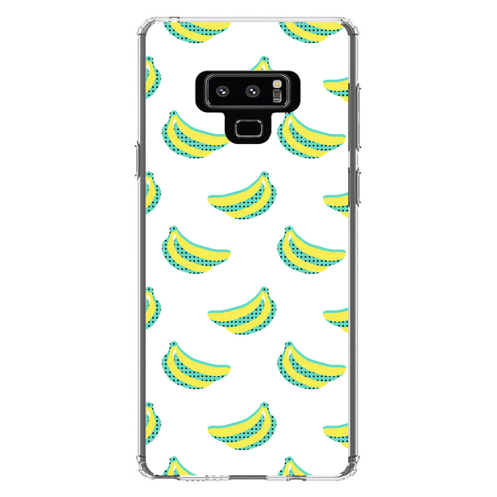 Summer Graphics, Banana Pattern, Yellow Clear Shockproof iPhone Case, view 11