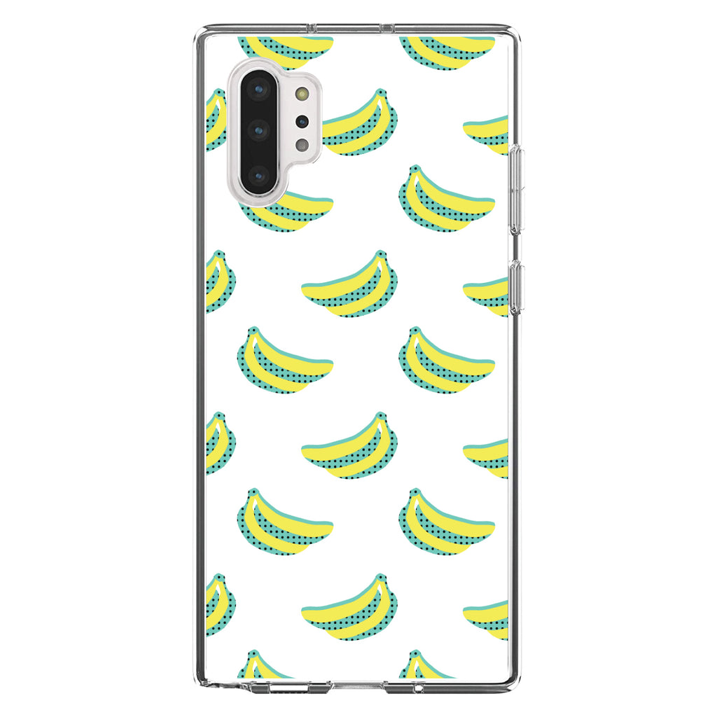 Summer Graphics, Banana Pattern, Yellow Clear Shockproof iPhone Case, view 10