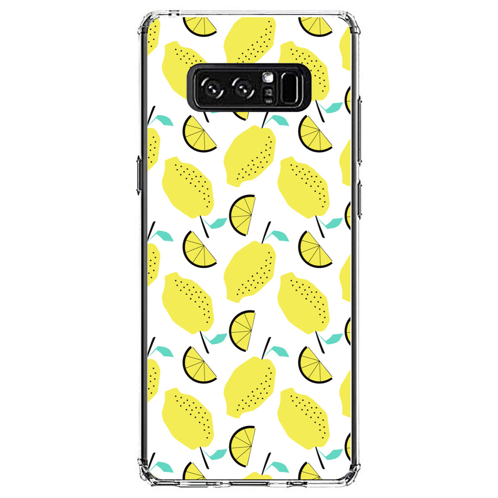 Summer Graphics, Lemon Pattern, Lemonade Clear Shockproof iPhone Case, view 12