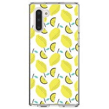 DistinctInk® Clear Shockproof Hybrid Case for Apple iPhone / Samsung Galaxy / Google Pixel - Summer Graphics - Lemon Pattern - Lemonade