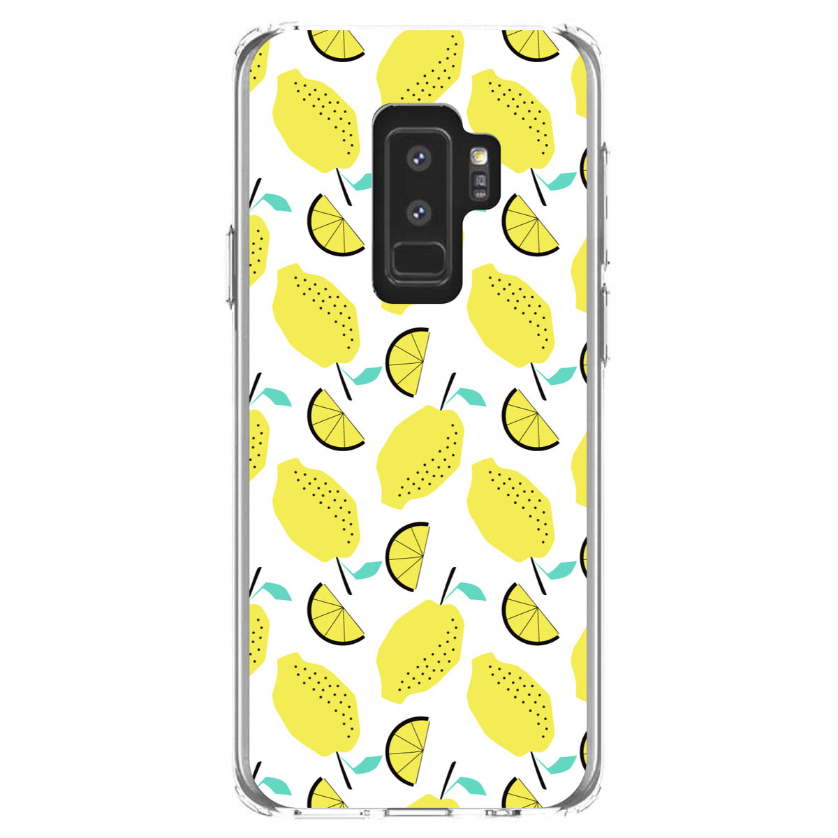 Summer Graphics, Lemon Pattern, Lemonade Clear Shockproof iPhone Case, view 20