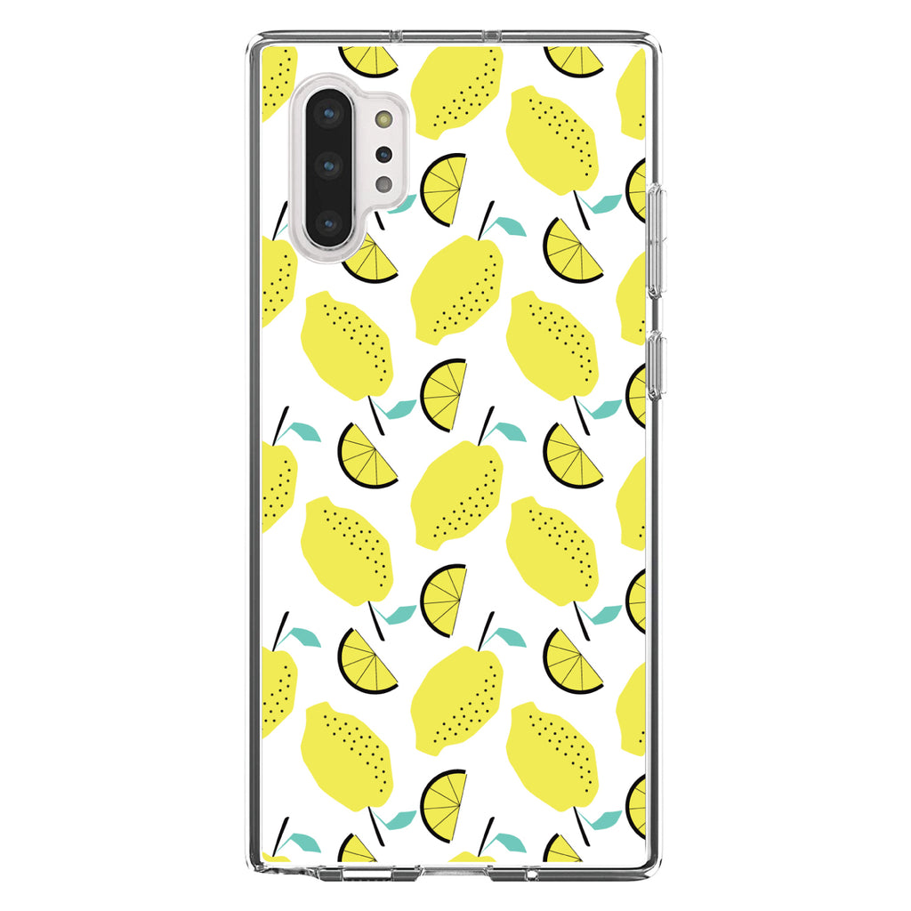 Summer Graphics, Lemon Pattern, Lemonade Clear Shockproof iPhone Case, view 10