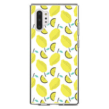 DistinctInk® Clear Shockproof Hybrid Case for Apple iPhone / Samsung Galaxy / Google Pixel - Summer Graphics - Lemon Pattern - Lemonade