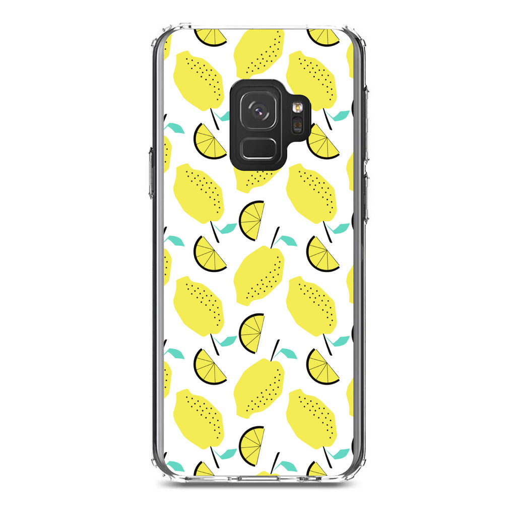 Summer Graphics, Lemon Pattern, Lemonade Clear Shockproof iPhone Case, view 19