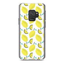 DistinctInk® Clear Shockproof Hybrid Case for Apple iPhone / Samsung Galaxy / Google Pixel - Summer Graphics - Lemon Pattern - Lemonade