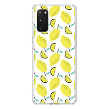 DistinctInk® Clear Shockproof Hybrid Case for Apple iPhone / Samsung Galaxy / Google Pixel - Summer Graphics - Lemon Pattern - Lemonade