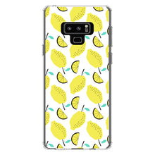 DistinctInk® Clear Shockproof Hybrid Case for Apple iPhone / Samsung Galaxy / Google Pixel - Summer Graphics - Lemon Pattern - Lemonade