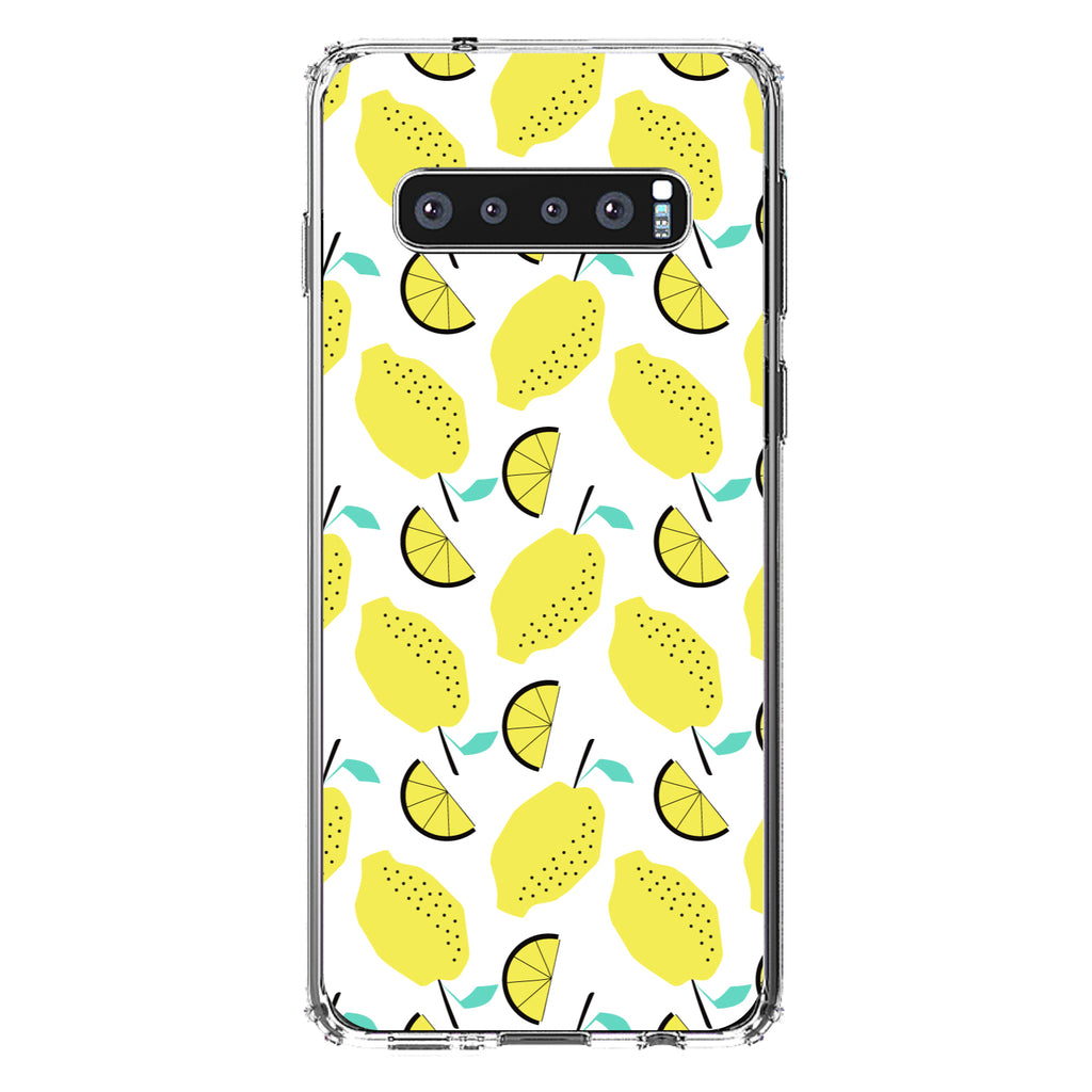 Summer Graphics, Lemon Pattern, Lemonade Clear Shockproof iPhone Case, view 17