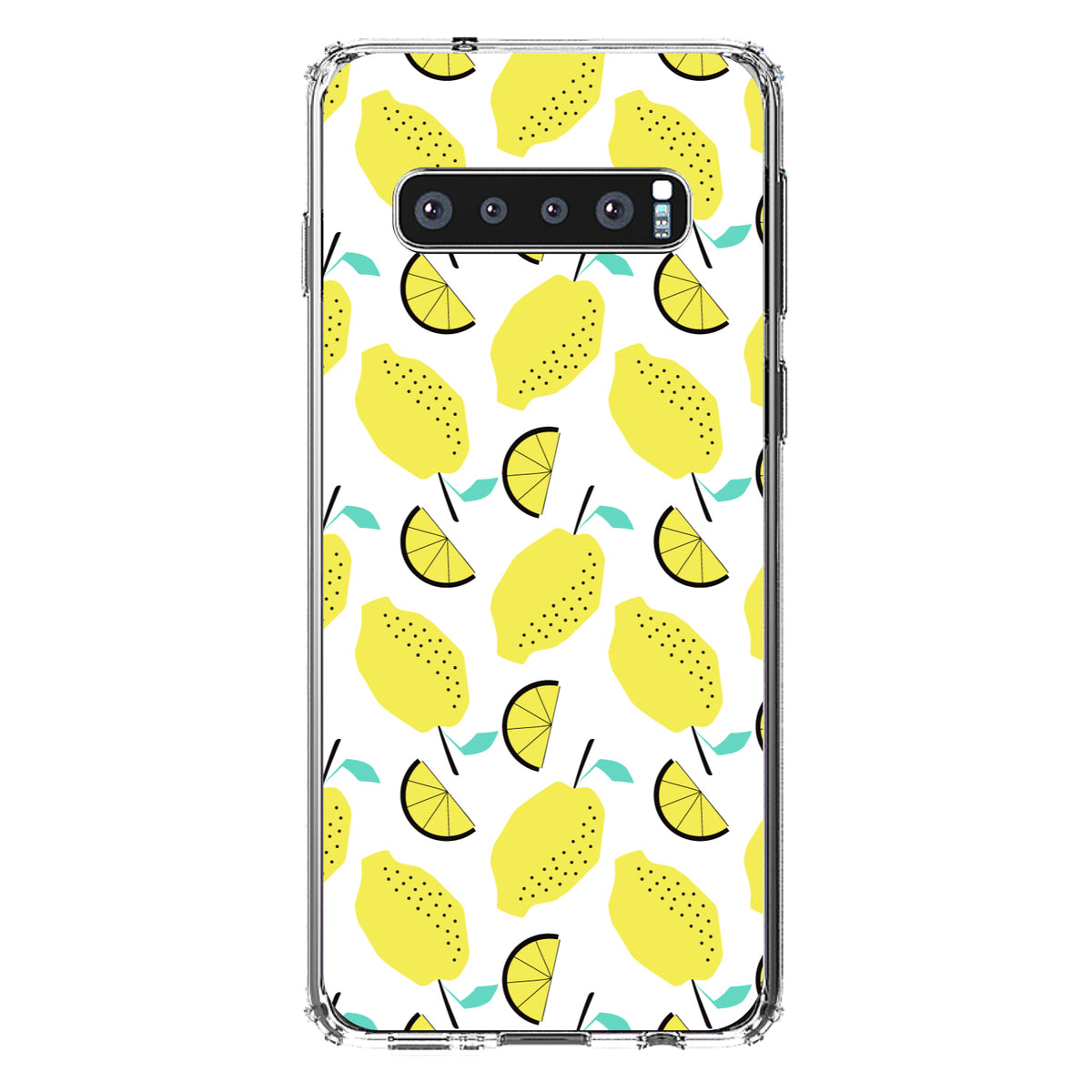 Summer Graphics, Lemon Pattern, Lemonade Clear Shockproof iPhone Case, view 17