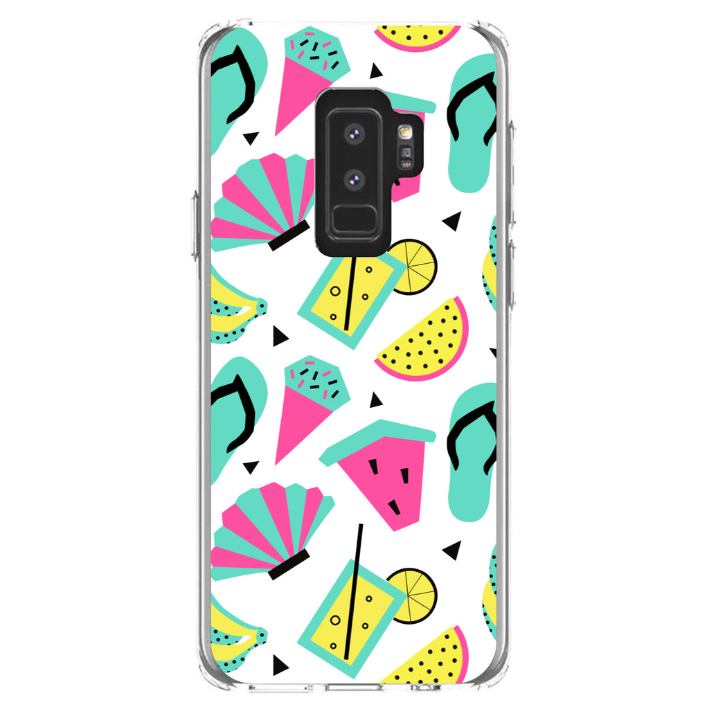Summer Graphics, Flip Flops Watermelown Lemonade Clear Shockproof iPhone Case, view 20