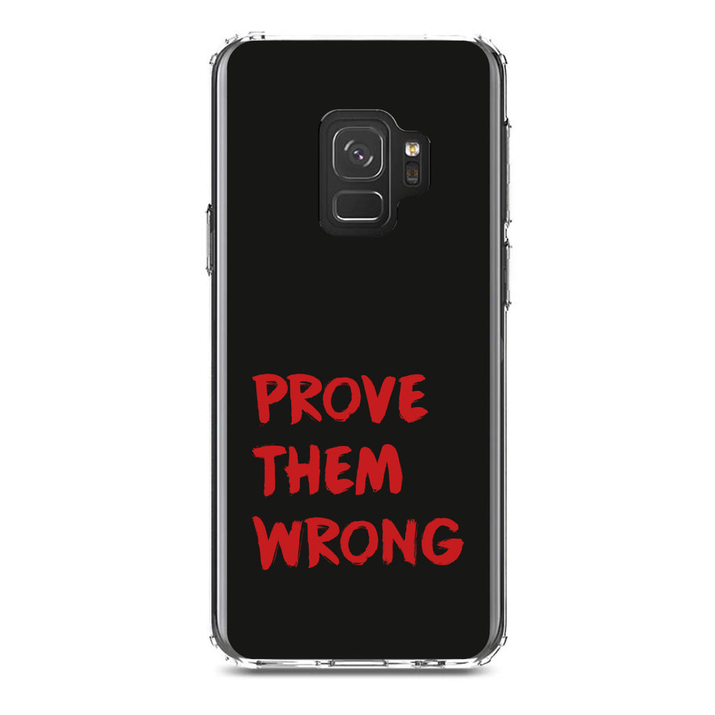 Prove Them Wrong, Black & Red Clear Shockproof iPhone Case, view 19