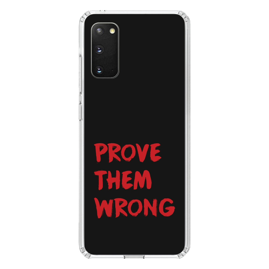 Prove Them Wrong, Black & Red Clear Shockproof iPhone Case, view 13