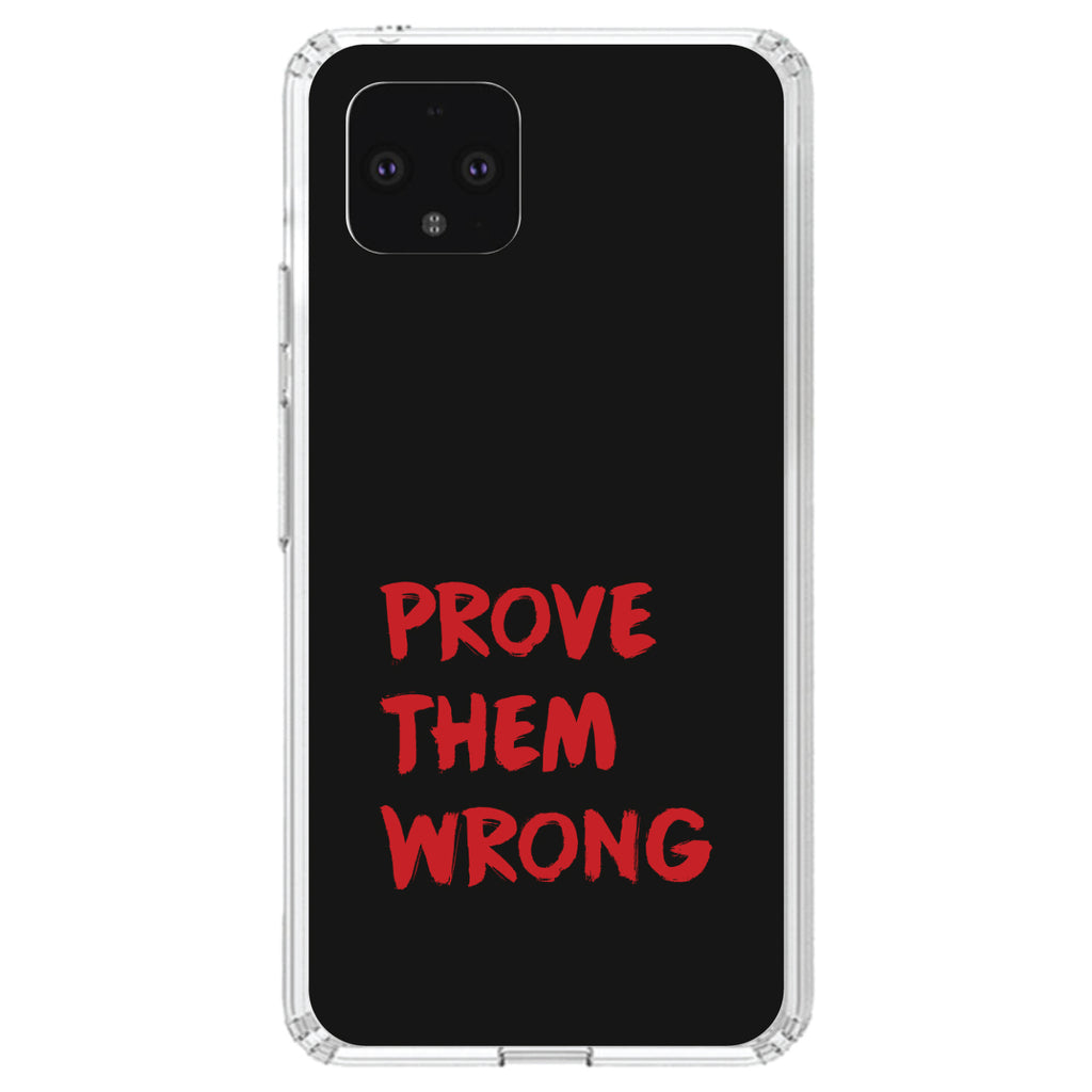 Prove Them Wrong, Black & Red Clear Shockproof iPhone Case, view 23