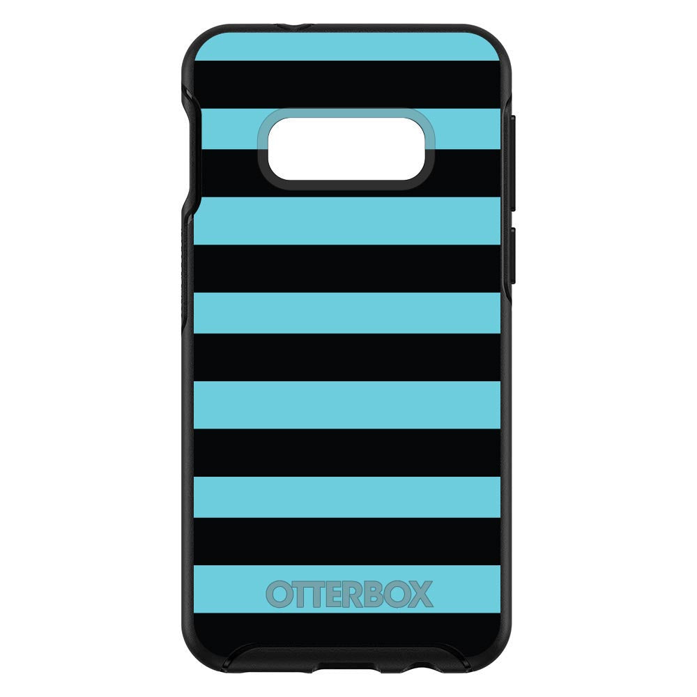 Black & Cyan Bold Stripes OtterBox Symmetry Case for iPhone & Galaxy, view 7