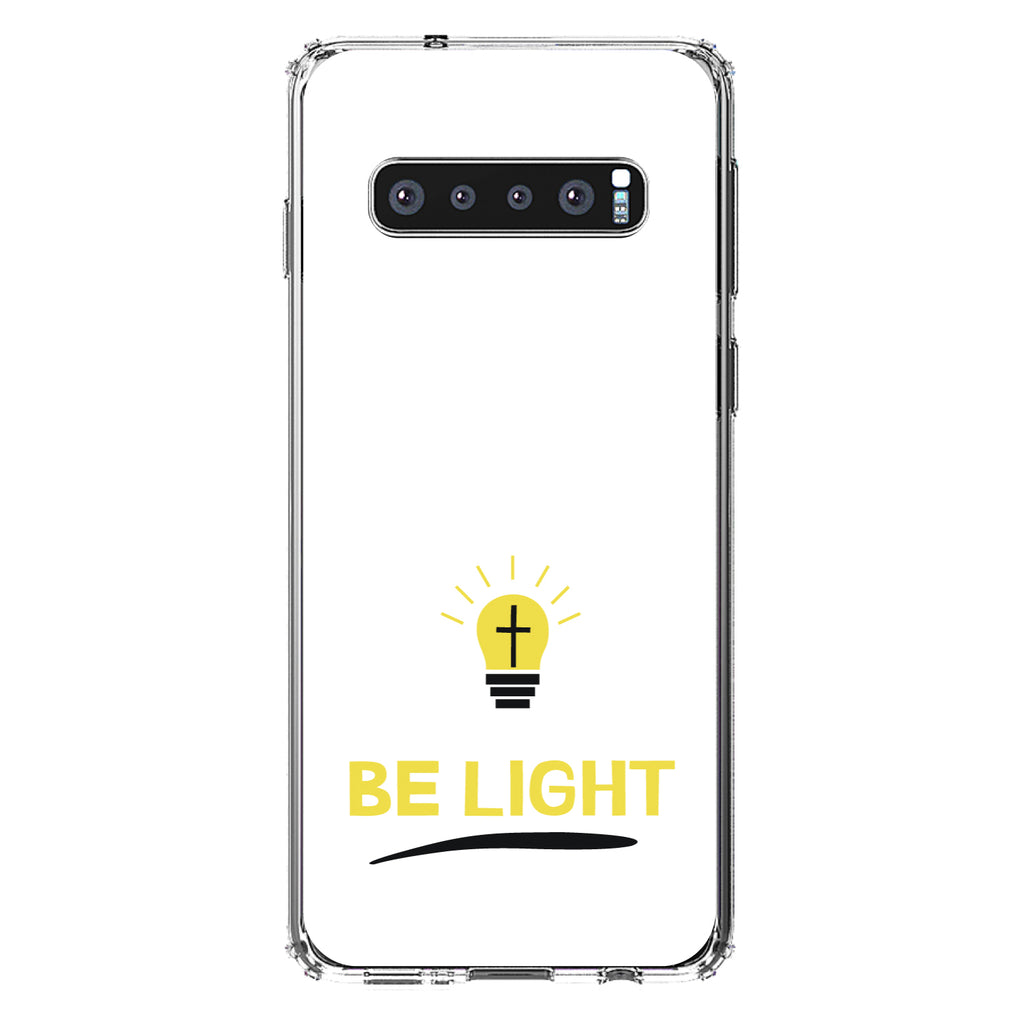 BE LIGHT, Cross in a Light Bulb Clear Shockproof iPhone Case, view 17