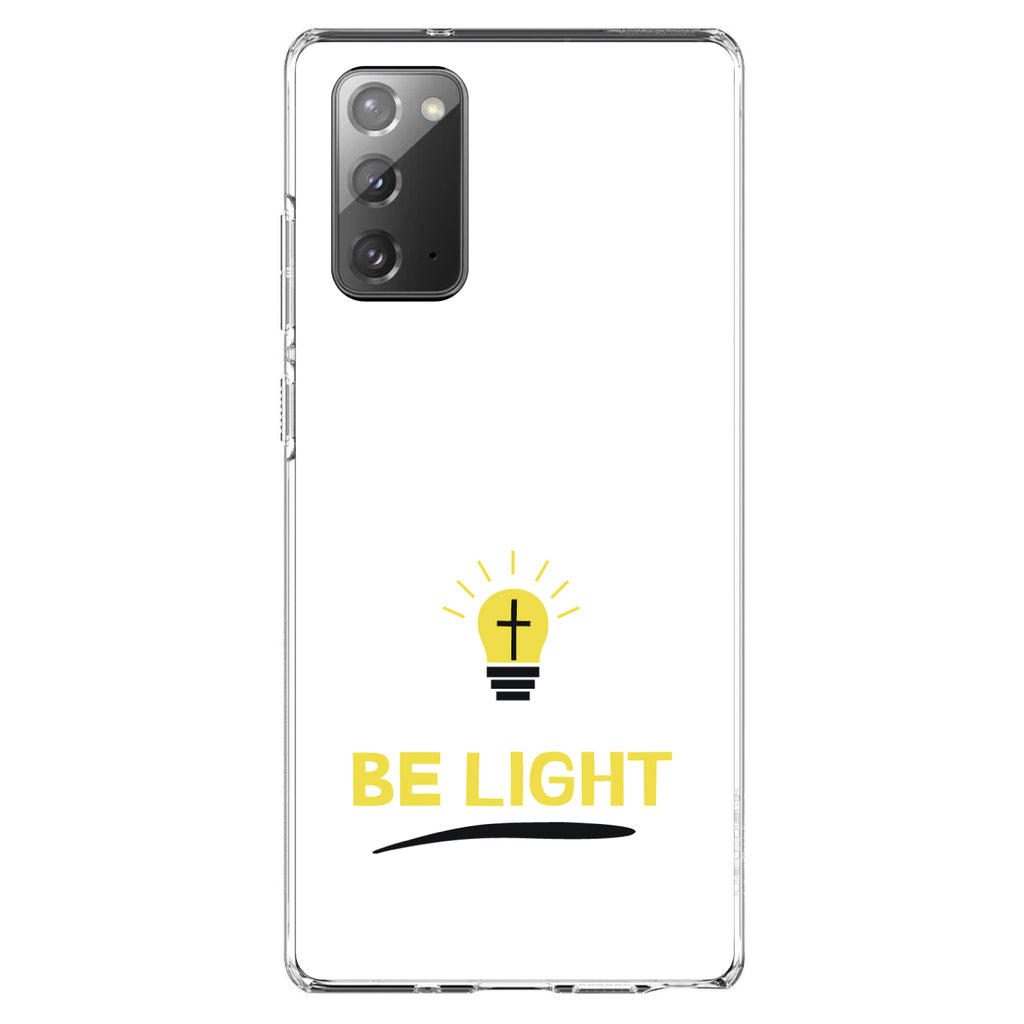 BE LIGHT, Cross in a Light Bulb Clear Shockproof iPhone Case, view 7