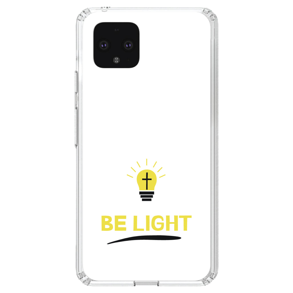 BE LIGHT, Cross in a Light Bulb Clear Shockproof iPhone Case, view 23