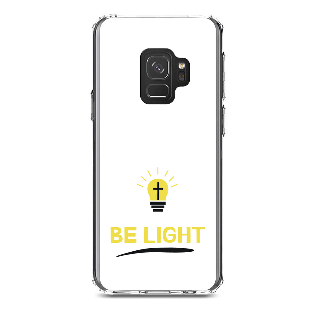 BE LIGHT, Cross in a Light Bulb Clear Shockproof iPhone Case, view 19