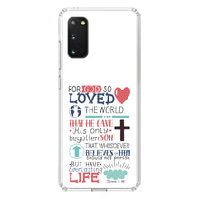 DistinctInk® Clear Shockproof Hybrid Case for Apple iPhone / Samsung Galaxy / Google Pixel - John 3:16 - Pink Teal - For God So Loved The World