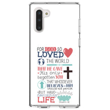 DistinctInk® Clear Shockproof Hybrid Case for Apple iPhone / Samsung Galaxy / Google Pixel - John 3:16 - Pink Teal - For God So Loved The World