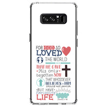 DistinctInk® Clear Shockproof Hybrid Case for Apple iPhone / Samsung Galaxy / Google Pixel - John 3:16 - Pink Teal - For God So Loved The World