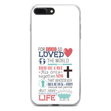 DistinctInk® Clear Shockproof Hybrid Case for Apple iPhone / Samsung Galaxy / Google Pixel - John 3:16 - Pink Teal - For God So Loved The World