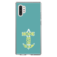DistinctInk® Clear Shockproof Hybrid Case for Apple iPhone / Samsung Galaxy / Google Pixel - Hope is an Anchor for a Sould - Yellow Teal