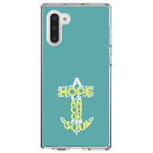 DistinctInk® Clear Shockproof Hybrid Case for Apple iPhone / Samsung Galaxy / Google Pixel - Hope is an Anchor for a Sould - Yellow Teal