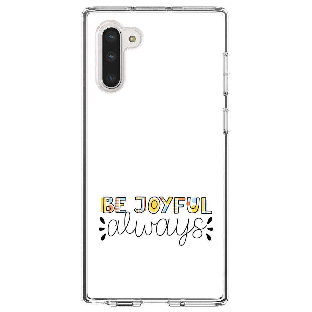 Be Joyful Always, Rainbow Color Clear Shockproof iPhone Case, view 9